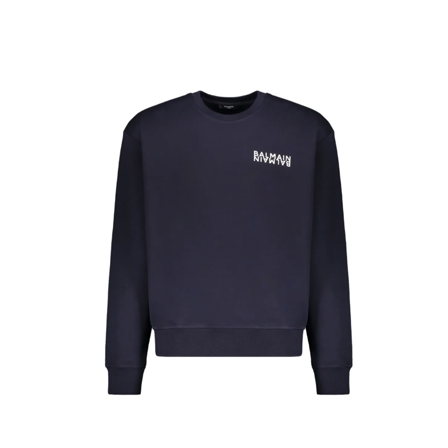 Balmain Balmain Cotton Sweatshirt — Navy