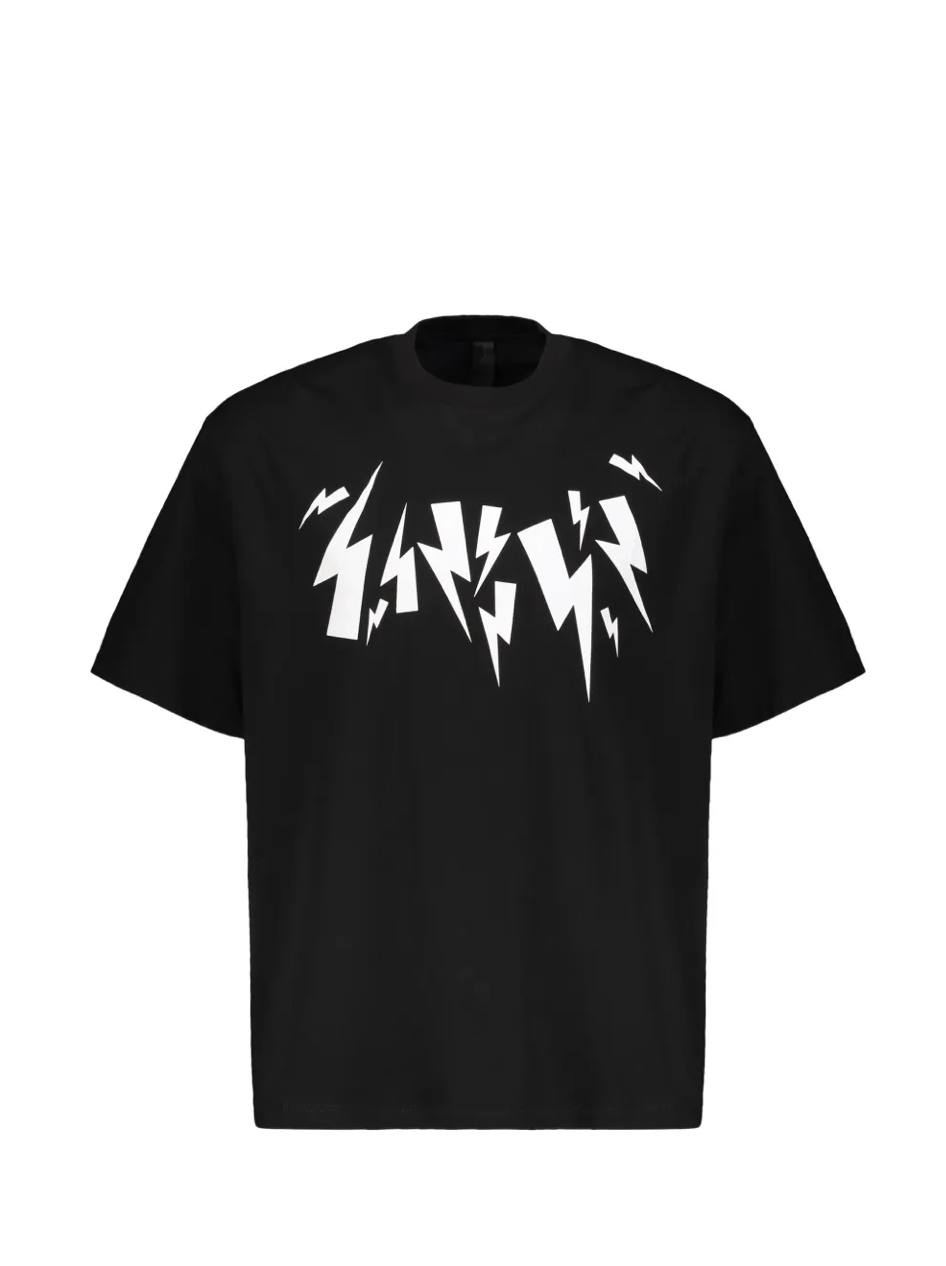 DSQUARED2 DSQUARED2 Lightning Logo T-Shirt — Black/White