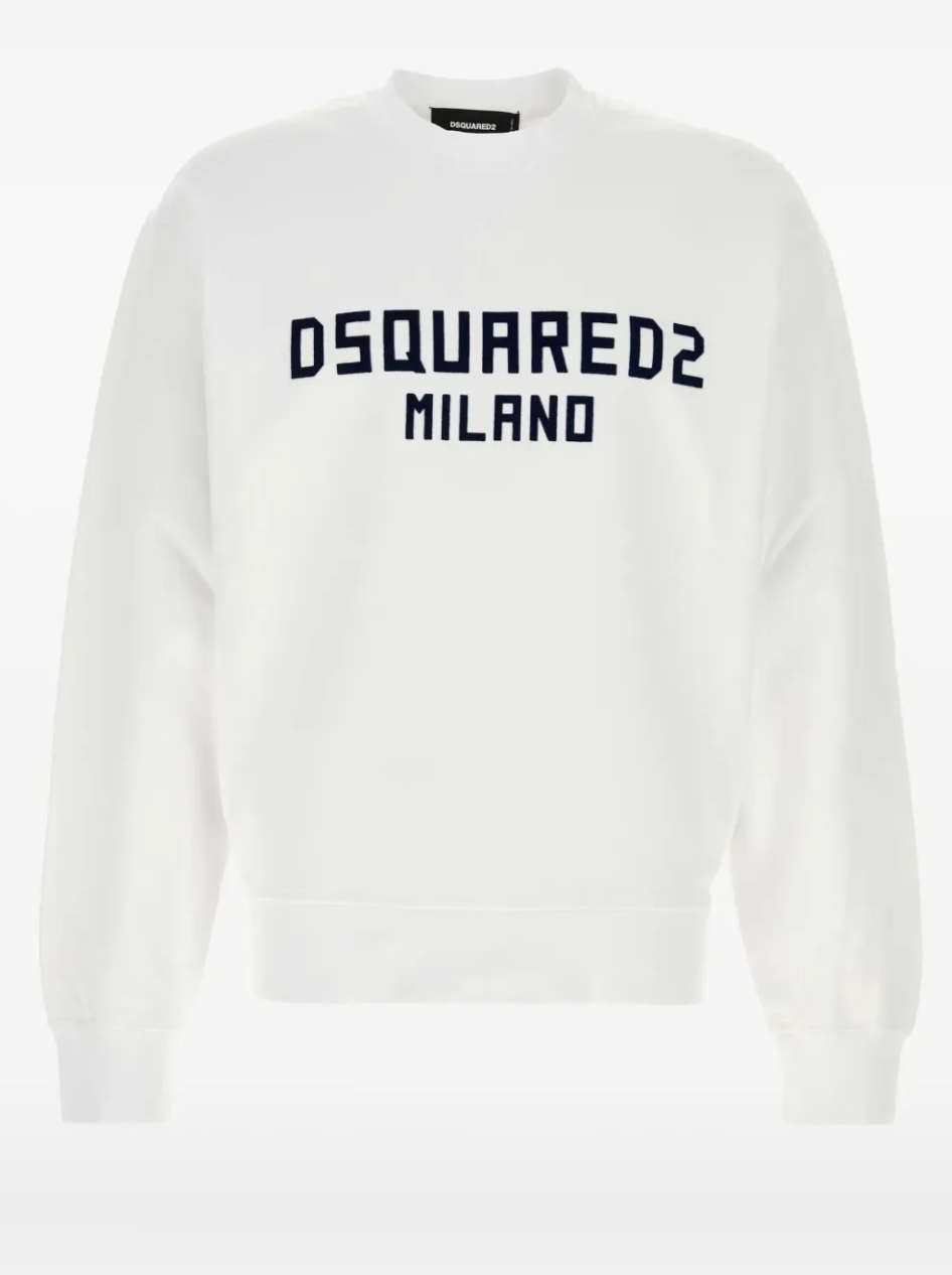 DSQUARED2 DSQUARED2 Milano Sweatshirt — White/Navy