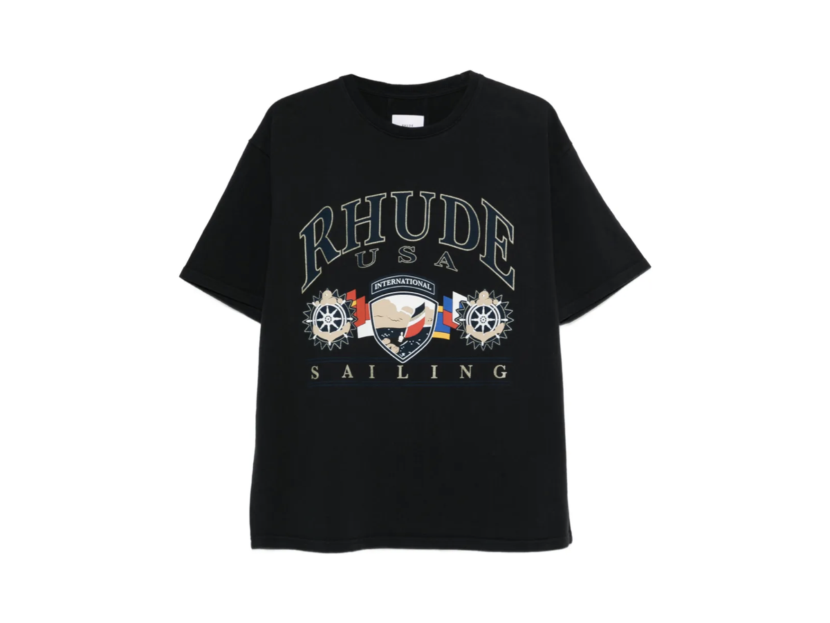 RHUDE RHUDE Sailing Icon T-shirt — Black